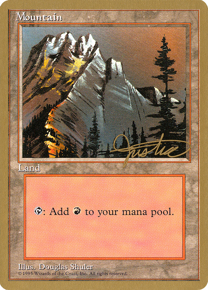 Mountain (mj373) (Mark Justice) [Pro Tour Collector Set] | North Valley Games