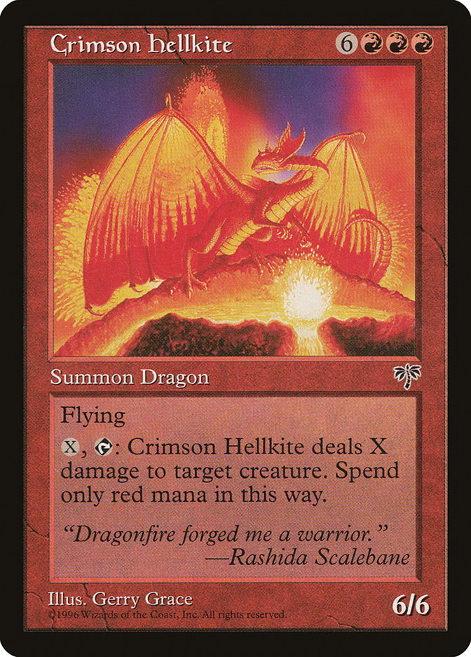 Crimson Hellkite [Mirage] | North Valley Games