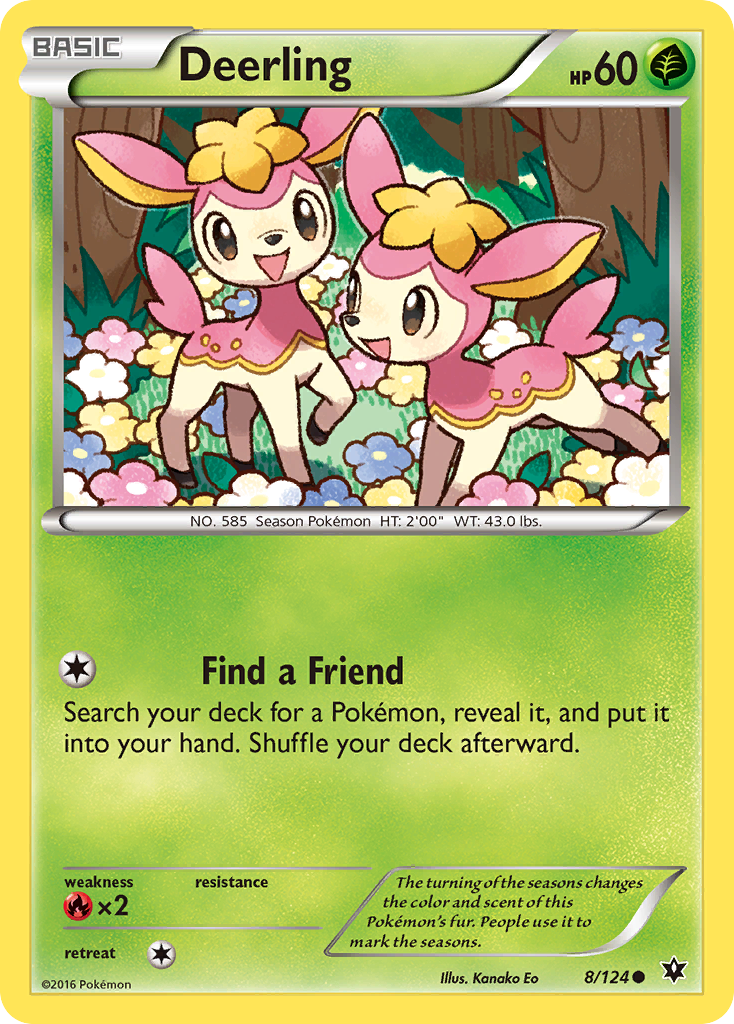 Deerling (8/124) [XY: Fates Collide] | North Valley Games