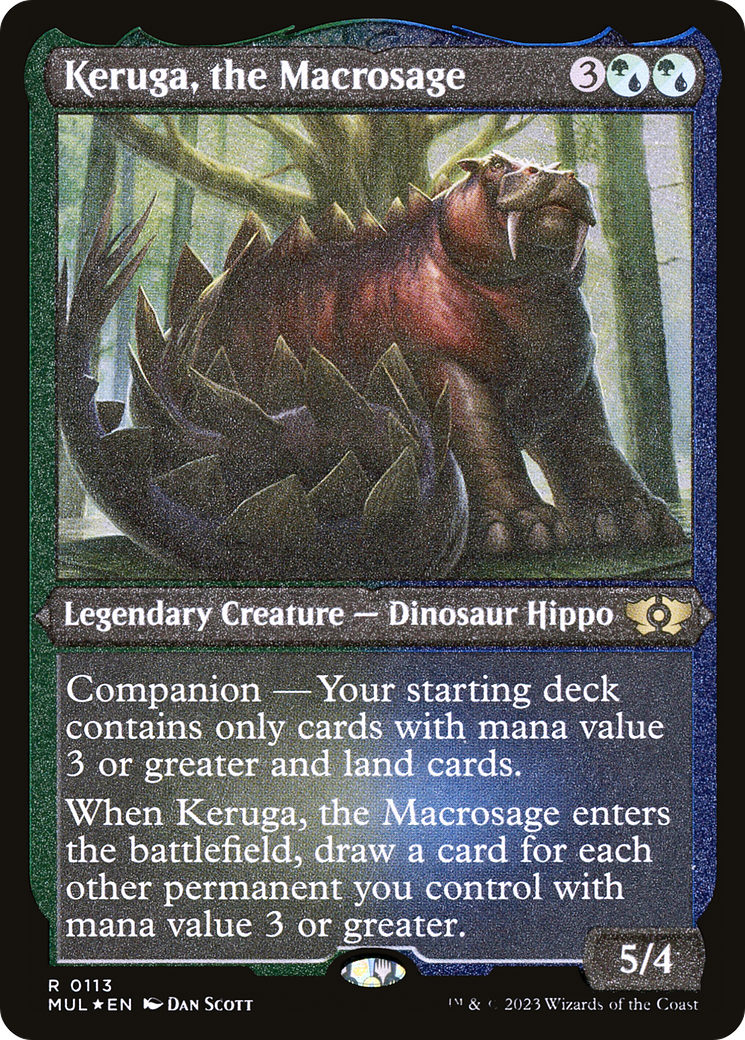 Keruga, the Macrosage (Foil Etched) [Multiverse Legends] | North Valley Games
