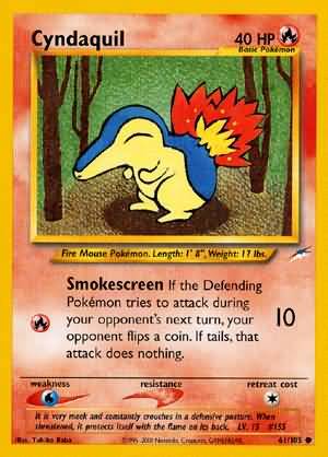 Cyndaquil (61/105) [Neo Destiny Unlimited] | North Valley Games