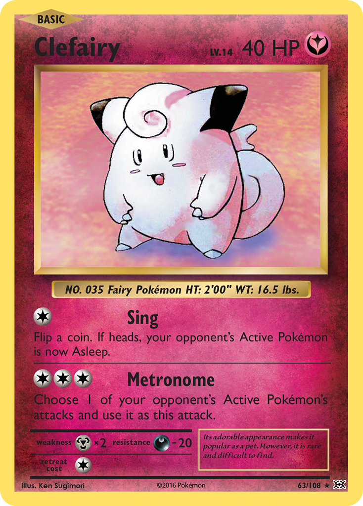 Clefairy (63/108) [XY: Evolutions] | North Valley Games