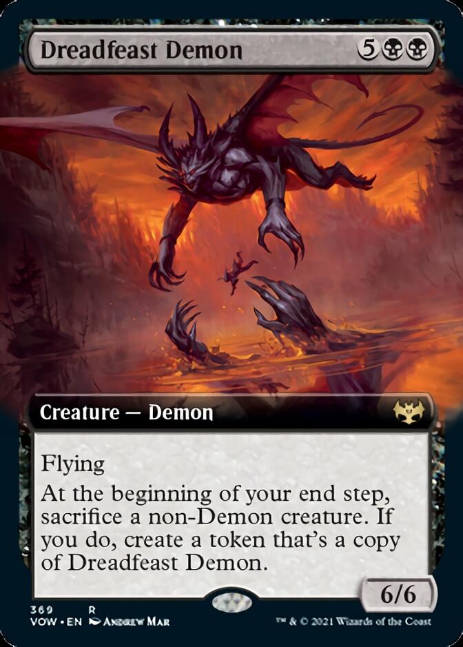 Dreadfeast Demon (Extended Art) [Innistrad: Crimson Vow] | North Valley Games