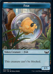 Fish // Dog Double-Sided Token [Streets of New Capenna Tokens] | North Valley Games