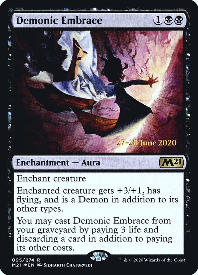 Demonic Embrace [Core Set 2021 Prerelease Promos] | North Valley Games