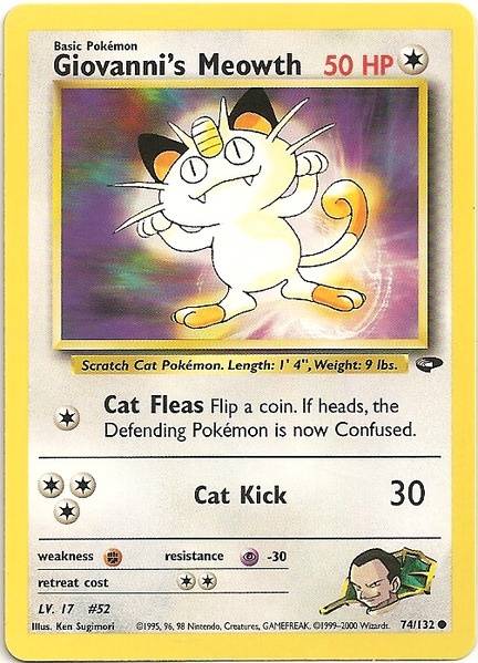 Giovanni's Meowth (74/132) [Gym Challenge Unlimited] | North Valley Games