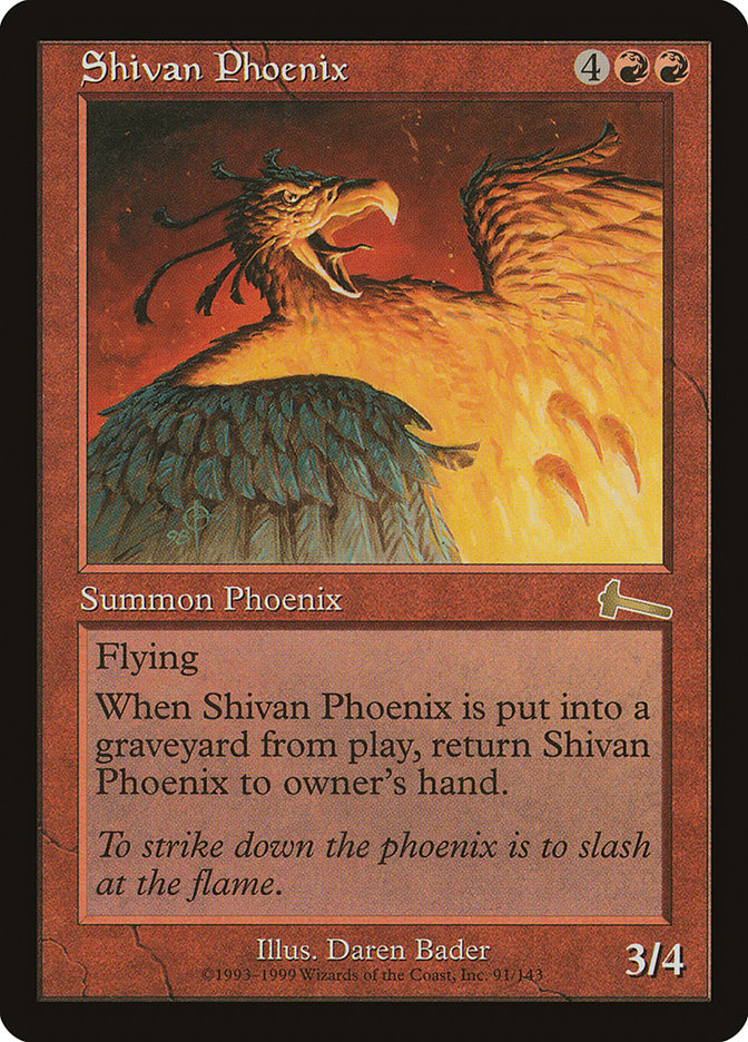 Shivan Phoenix [Urza's Legacy] | North Valley Games