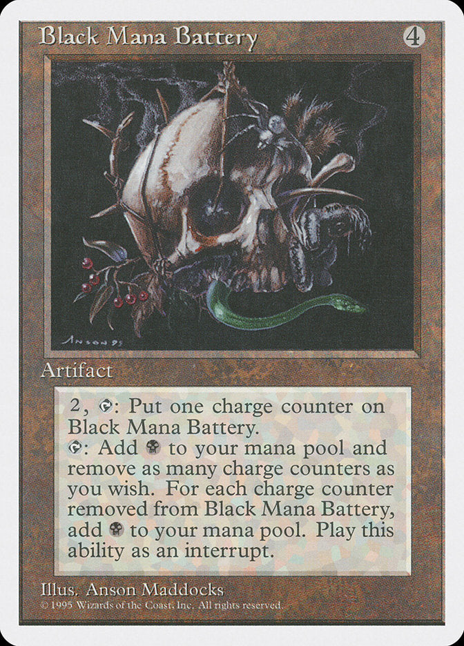 Black Mana Battery [Fourth Edition] | North Valley Games