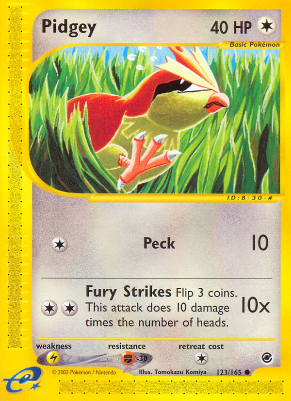 Pidgey (123/165) [Expedition: Base Set] | North Valley Games