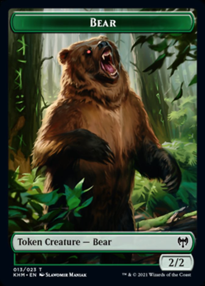 Bear Token [Kaldheim Tokens] | North Valley Games