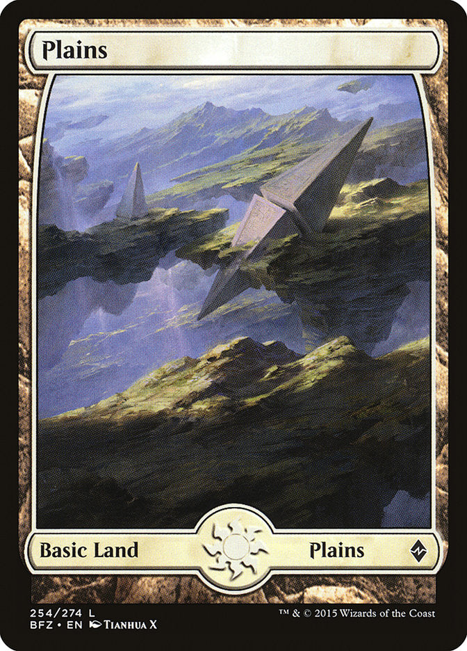 Plains (254) (Full Art) [Battle for Zendikar] | North Valley Games