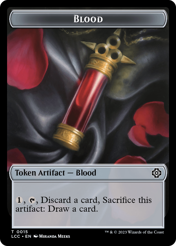 Blood // Vampire (0004) Double-Sided Token [The Lost Caverns of Ixalan Commander Tokens] | North Valley Games