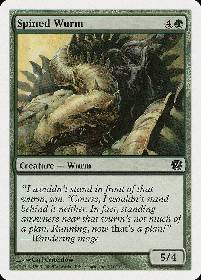Spined Wurm [Ninth Edition] | North Valley Games