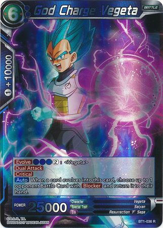 God Charge Vegeta (BT1-036) [Galactic Battle] | North Valley Games