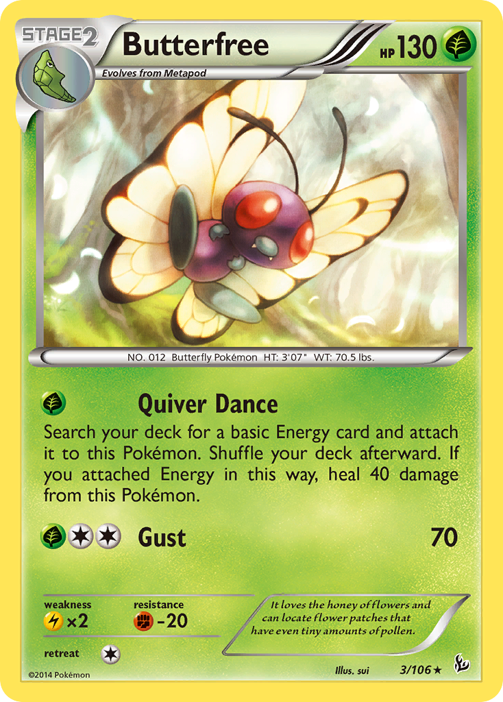 Butterfree (3/106) [XY: Flashfire] | North Valley Games