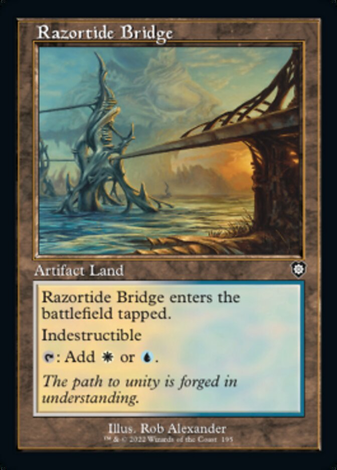 Razortide Bridge (Retro) [The Brothers' War Commander] | North Valley Games