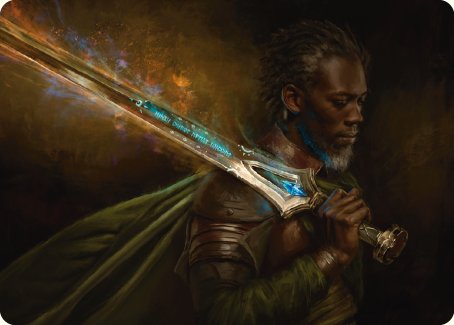 Anduril, Flame of the West Art Card [The Lord of the Rings: Tales of Middle-earth Art Series] | North Valley Games