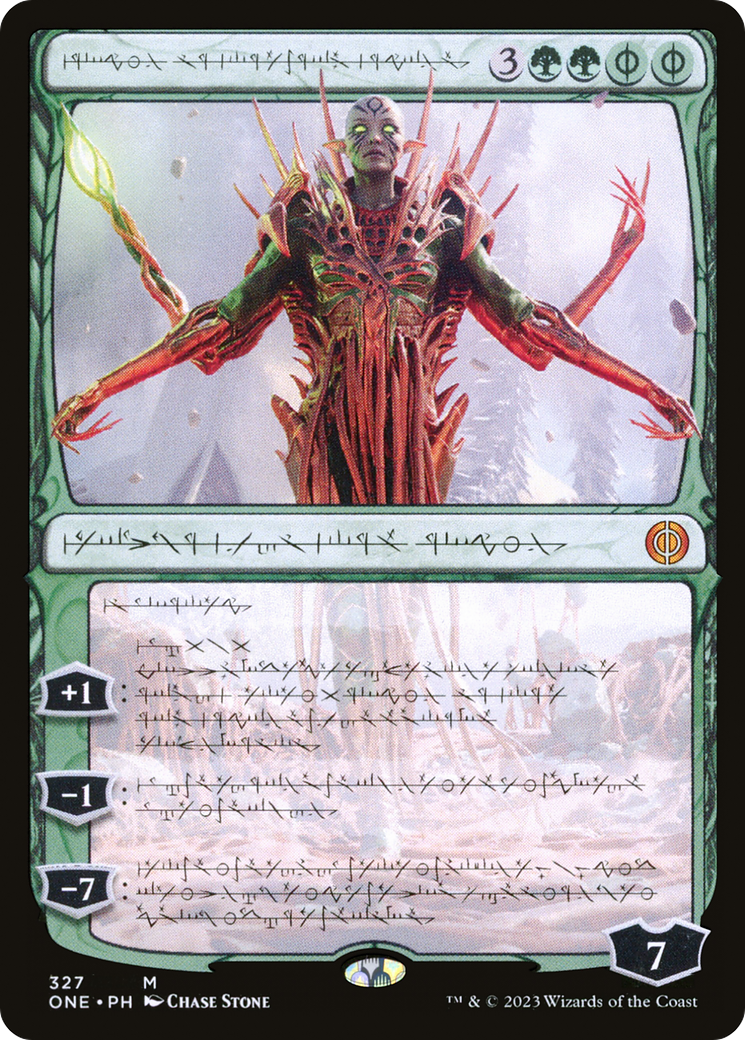 Nissa, Ascended Animist (Phyrexian) [Phyrexia: All Will Be One] | North Valley Games