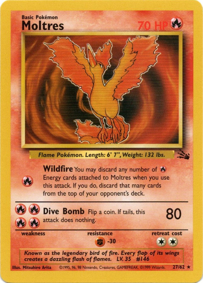 Moltres (27/62) [Fossil Unlimited] | North Valley Games