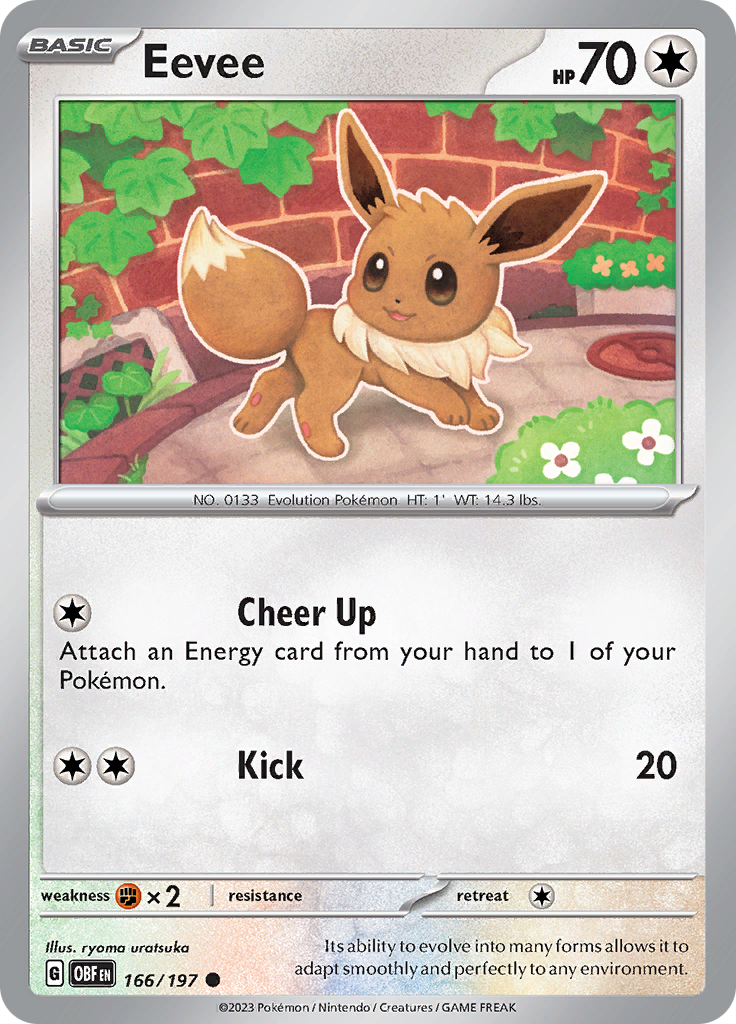 Eevee (166/197) [Scarlet & Violet: Obsidian Flames] | North Valley Games