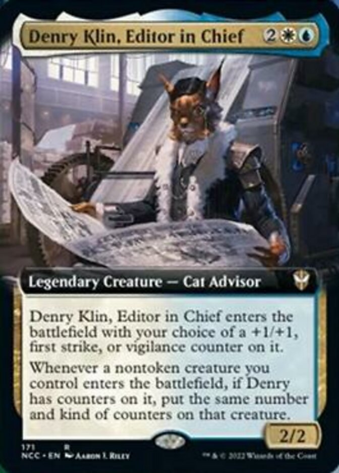 Denry Klin, Editor in Chief (Extended Art) [Streets of New Capenna Commander] | North Valley Games