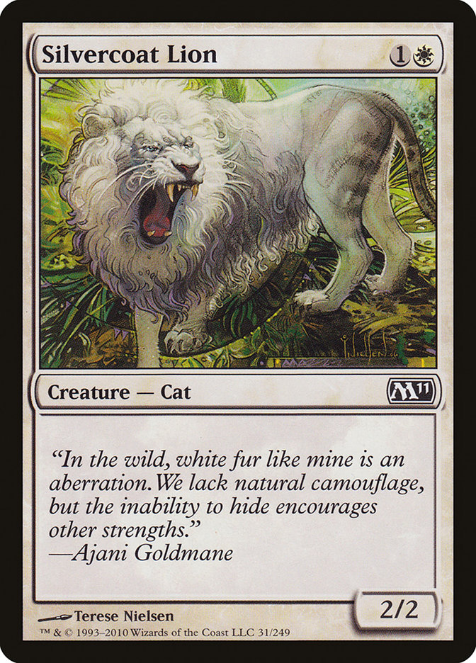 Silvercoat Lion [Magic 2011] | North Valley Games