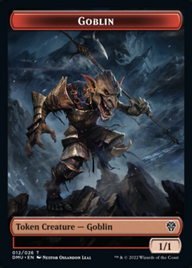 Saproling // Goblin Double-Sided Token [Dominaria United Tokens] | North Valley Games