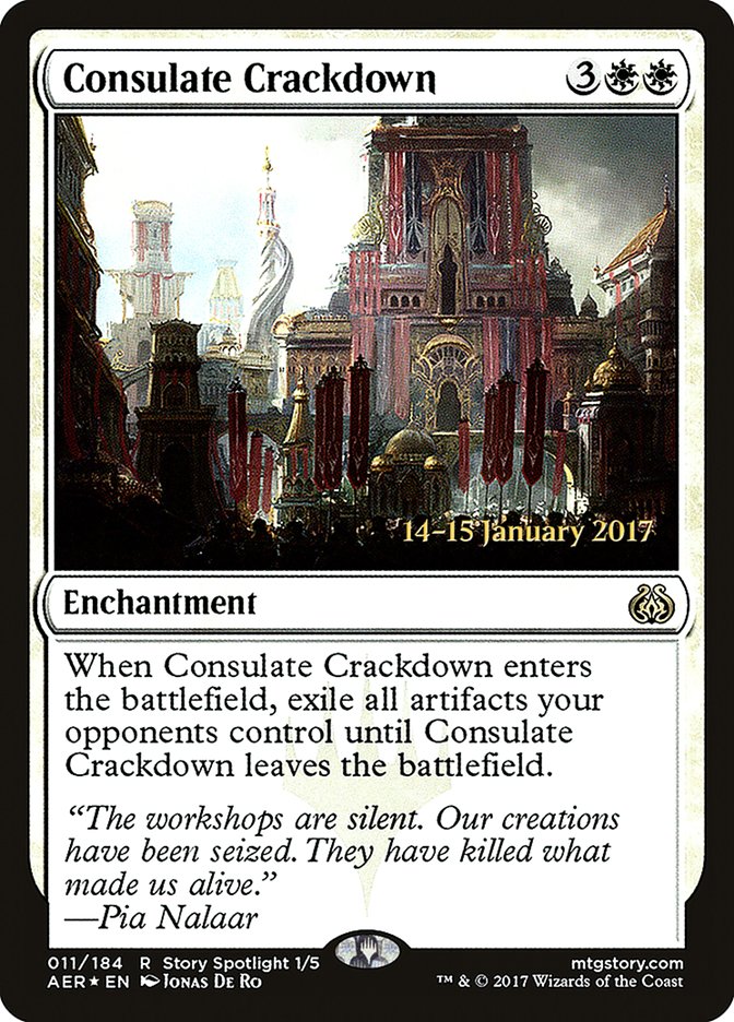 Consulate Crackdown [Aether Revolt Prerelease Promos] | North Valley Games
