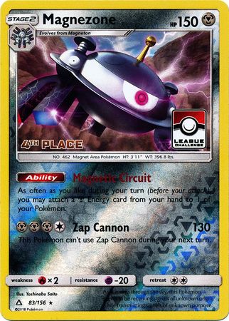 Magnezone (83/156) (League Promo 4th Place) [Sun & Moon: Ultra Prism] | North Valley Games