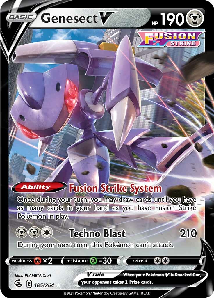 Genesect V (185/264) [Sword & Shield: Fusion Strike] | North Valley Games