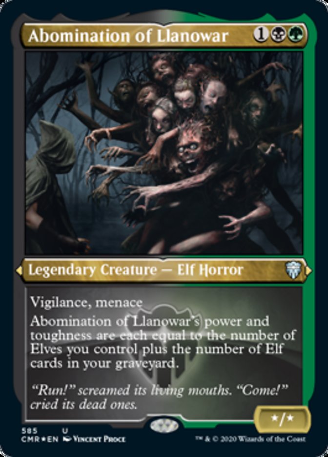 Abomination of Llanowar (Etched) [Commander Legends] | North Valley Games