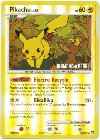 Pikachu (94/123) [Burger King Promos: 2008 Collection] | North Valley Games