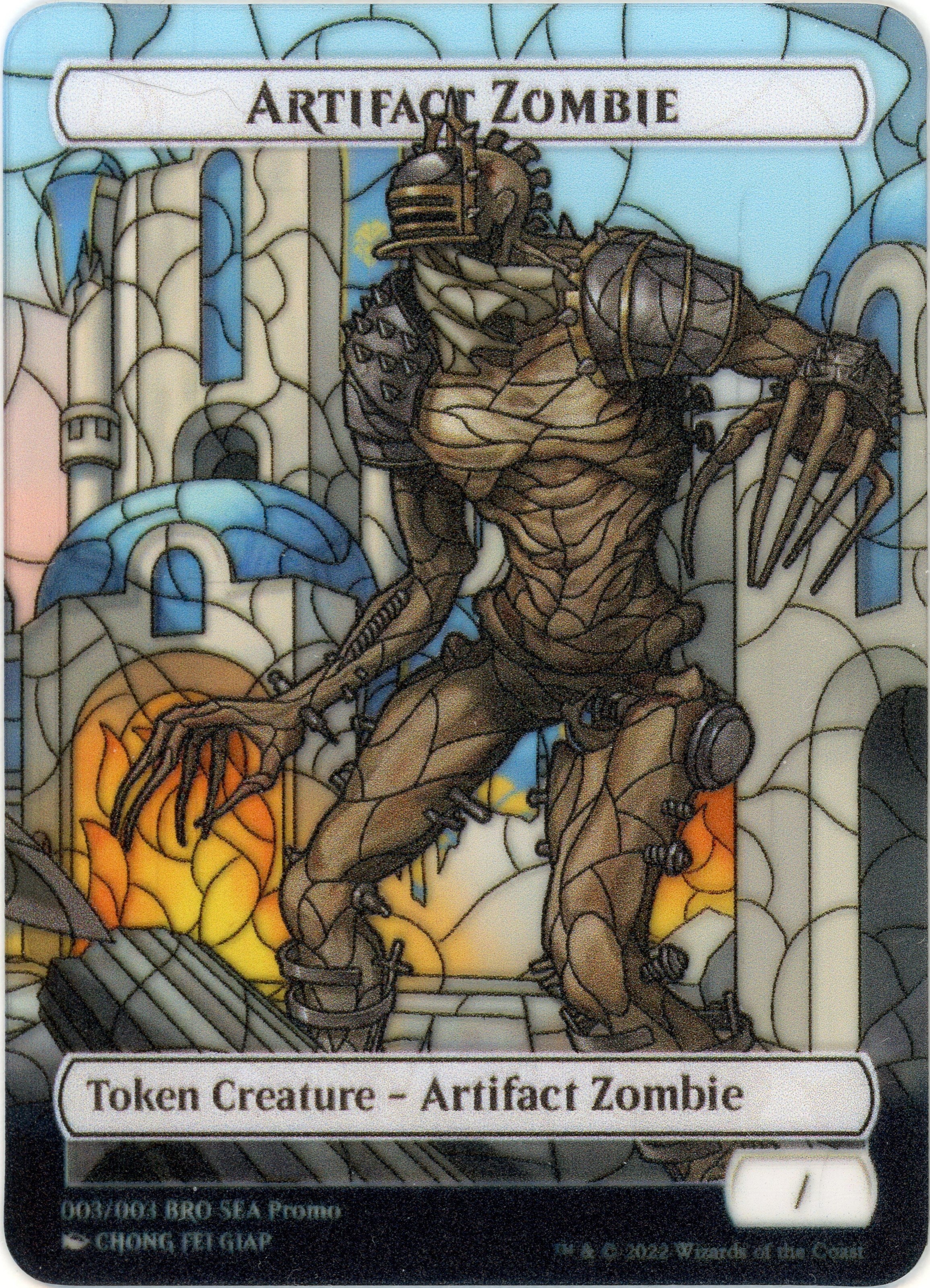 Artifact Zombie Token (SEA Exclusive) [The Brothers' War Tokens] | North Valley Games