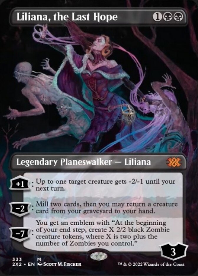 Liliana, the Last Hope (Borderless) [Double Masters 2022] | North Valley Games