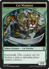 Cat Warrior // Elemental Double-Sided Token [Commander 2018 Tokens] | North Valley Games