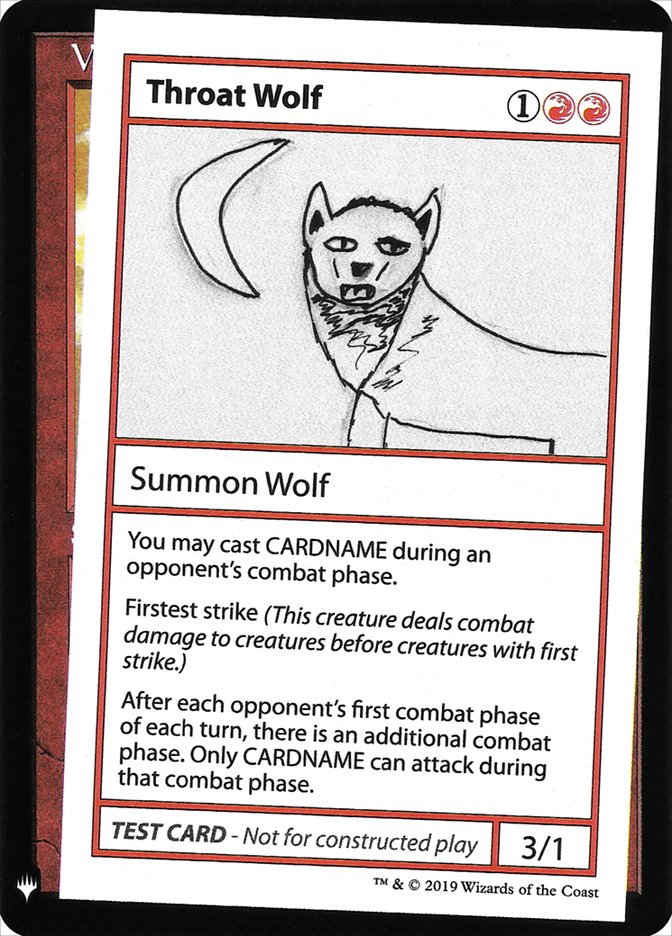 Throat Wolf [Mystery Booster Playtest Cards] | North Valley Games