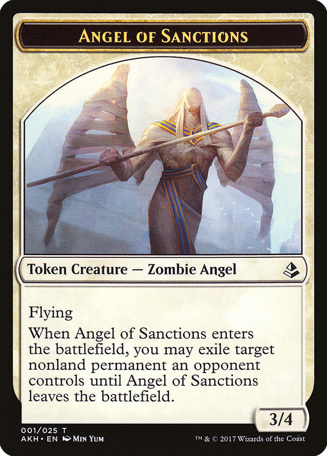 Angel of Sanctions Token [Amonkhet Tokens] | North Valley Games