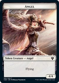 Angel // Elemental (010) Double-Sided Token [Commander 2020 Tokens] | North Valley Games