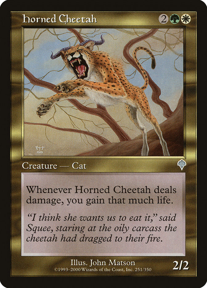 Horned Cheetah [Invasion] | North Valley Games