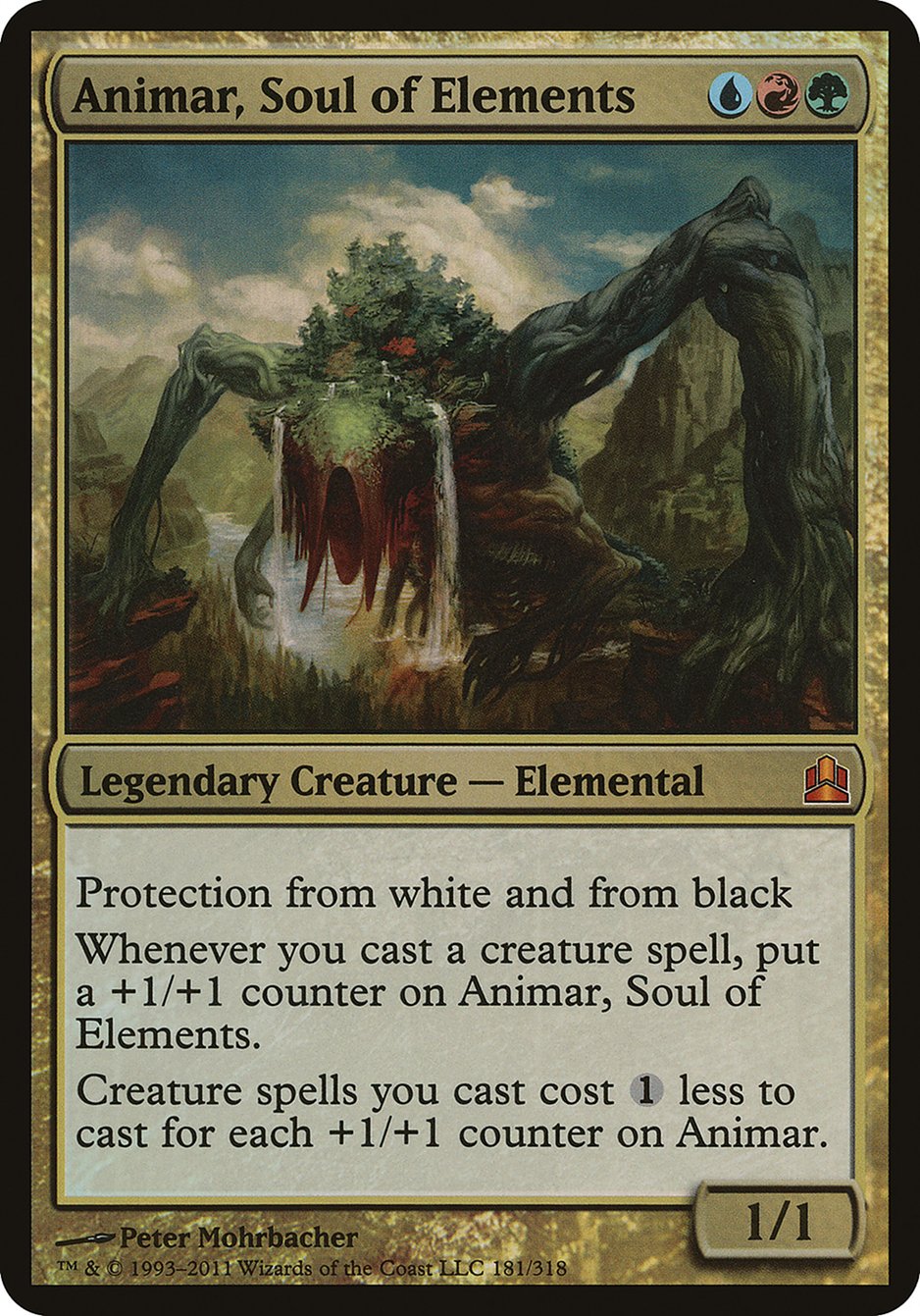 Animar, Soul of Elements (Oversized) [Commander 2011 Oversized] | North Valley Games