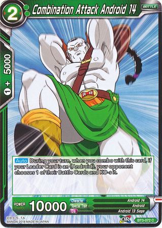 Combination Attack Android 14 (BT3-072) [Cross Worlds] | North Valley Games