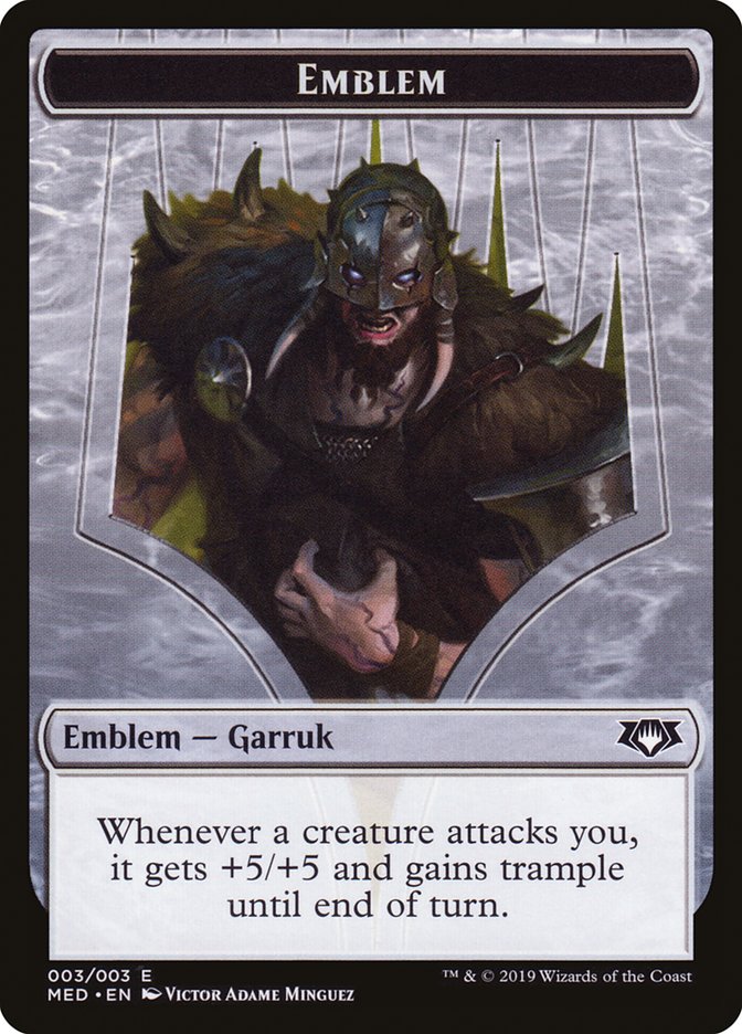 Garruk, Apex Predator Emblem [Mythic Edition Tokens] | North Valley Games