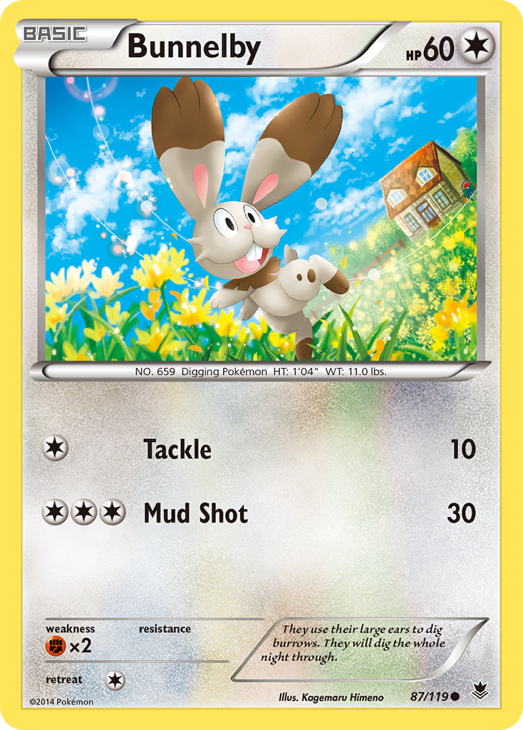 Bunnelby (87/119) [XY: Phantom Forces] | North Valley Games