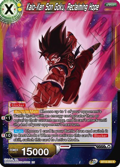 Kaio-Ken Son Goku, Reclaiming Hope (BT15-093) [Saiyan Showdown] | North Valley Games
