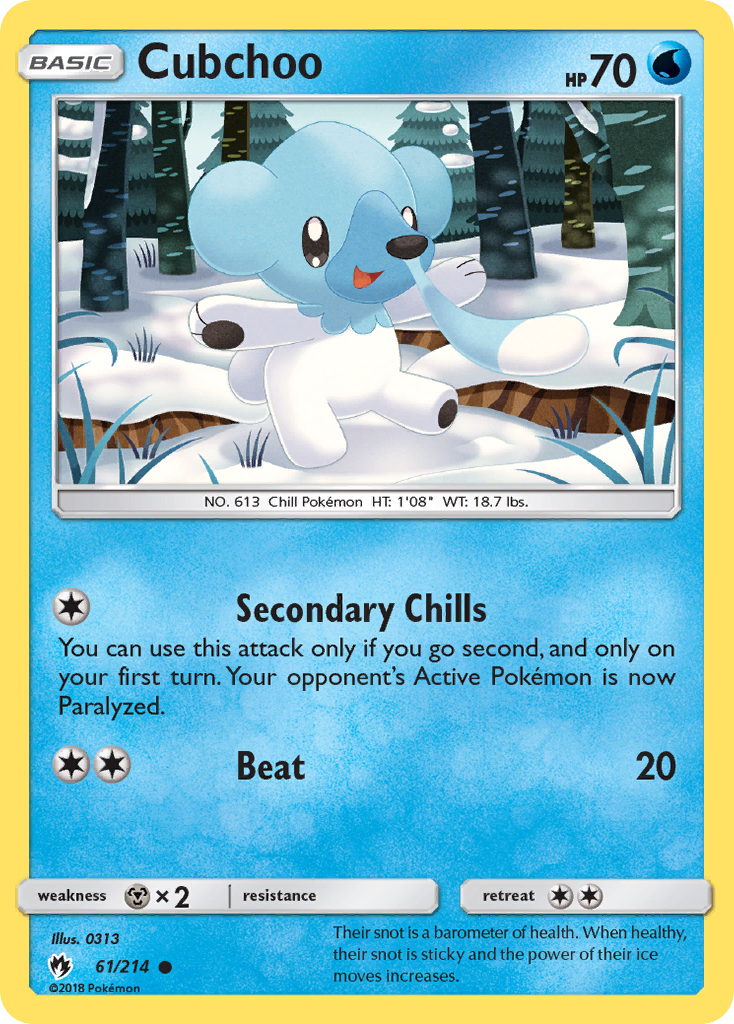 Cubchoo (61/214) [Sun & Moon: Lost Thunder] | North Valley Games