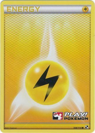 Lightning Energy (108/114) (Play Pokemon Promo) [Black & White: Base Set] | North Valley Games