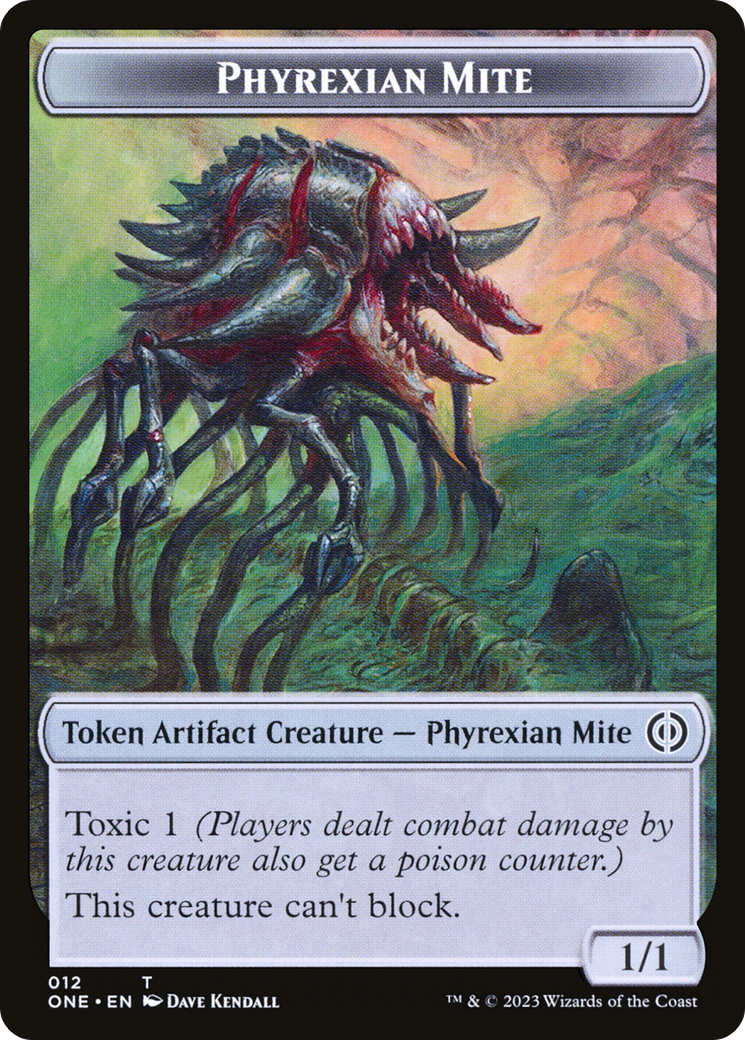 Phyrexian Mite (012) // The Hollow Sentinel Double-Sided Token [Phyrexia: All Will Be One Tokens] | North Valley Games