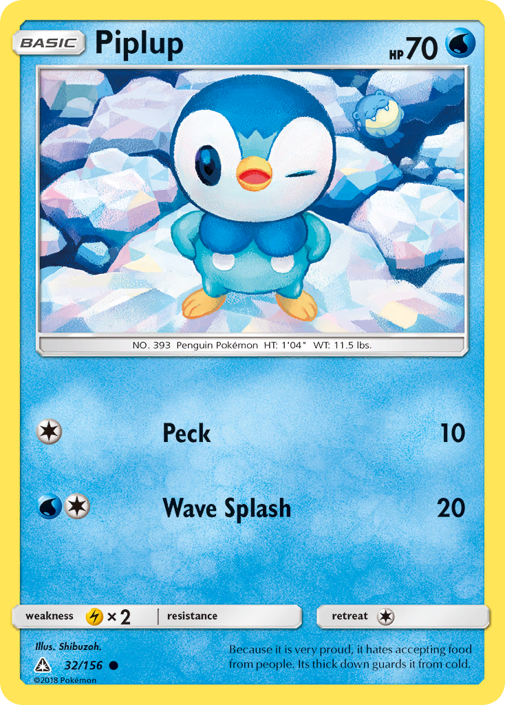 Piplup (32/156) [Sun & Moon: Ultra Prism] | North Valley Games