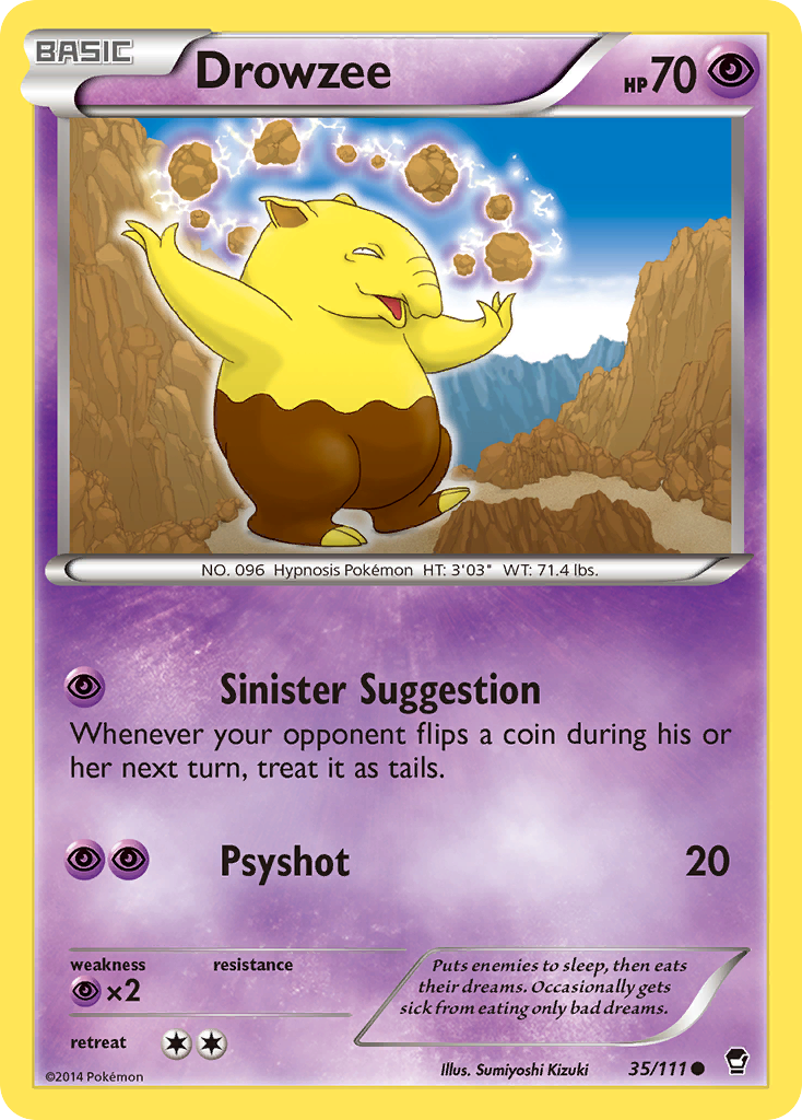 Drowzee (35/111) [XY: Furious Fists] | North Valley Games