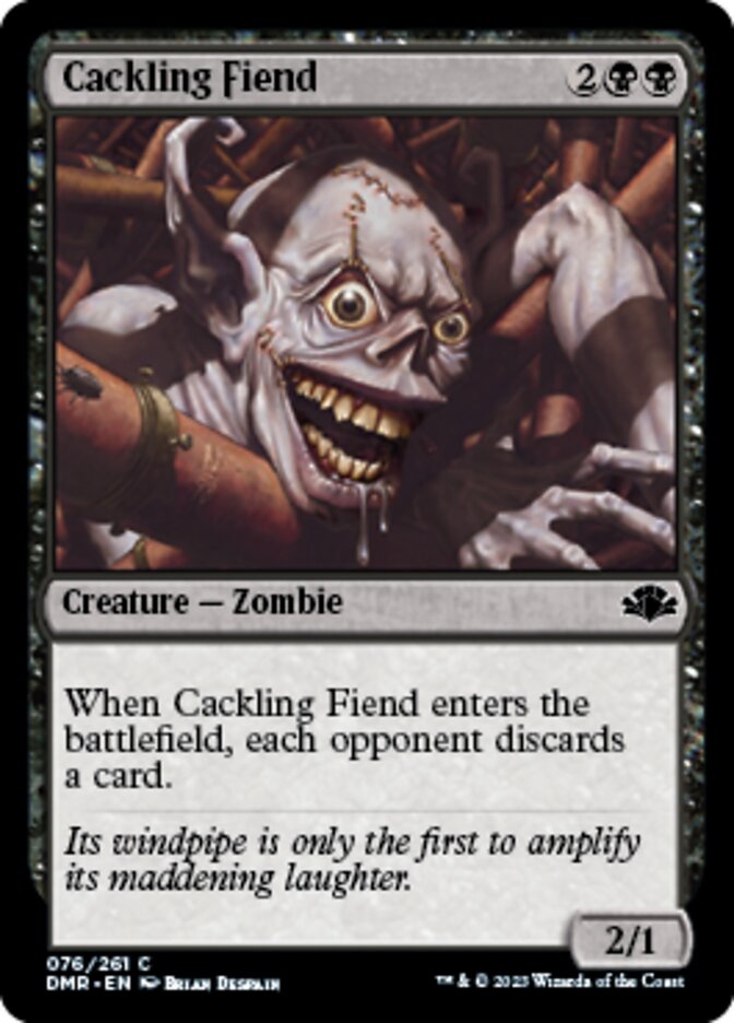 Cackling Fiend [Dominaria Remastered] | North Valley Games